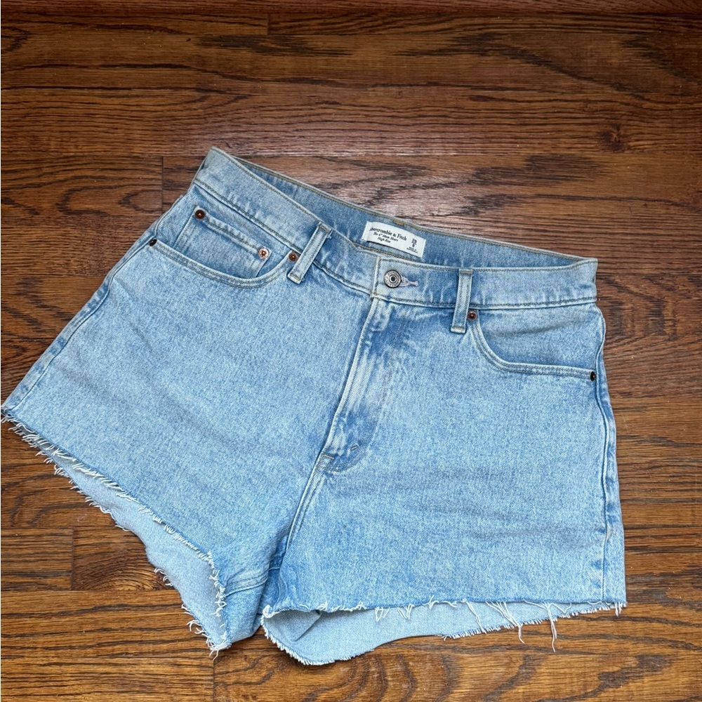Abercrombie & Fitch Light Blue Jean Shorts